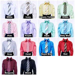 Ivory Off White Kid Formal Button Shirt
