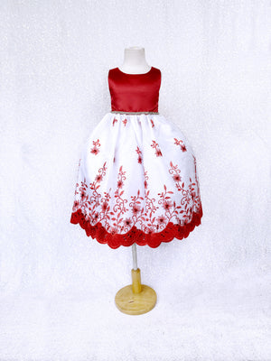 Andy Brokee Floral Embroidery Pink Blush Rhinestone Gown