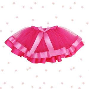 Hot Pink Tutu with Ribbon Hem